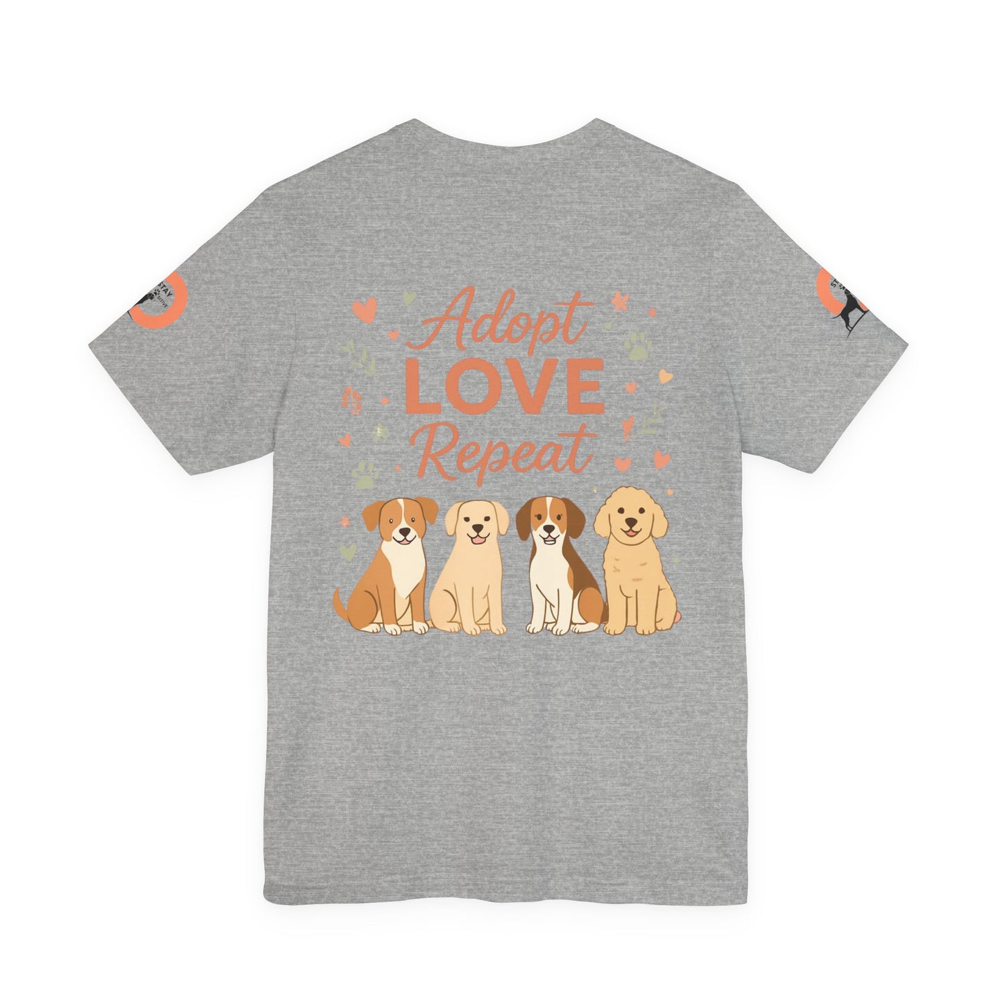 My Therapist Has Four Legs Tee — Adopt Love Repeat Dog Lover T-Shirt