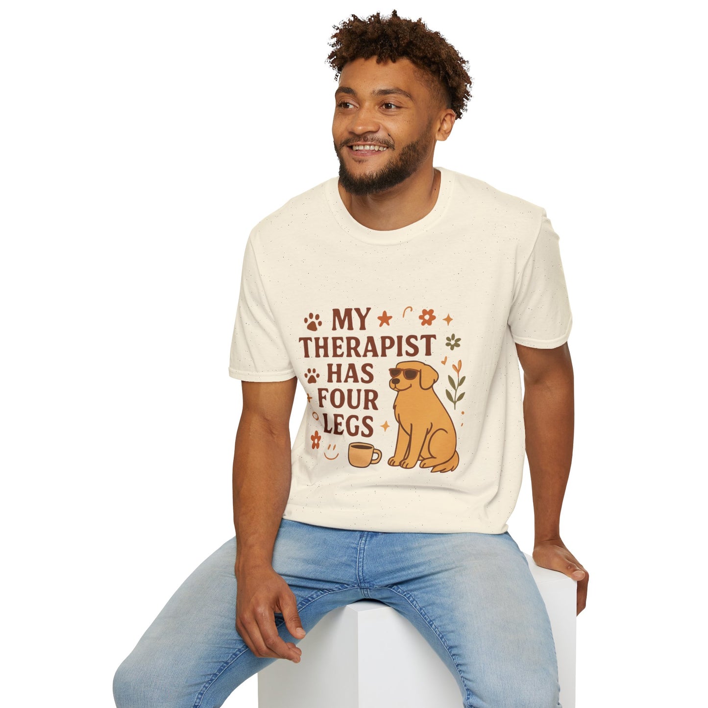 My Therapist Has Four Legs T-Shirt — Cute Dog Lover Graphic Tee