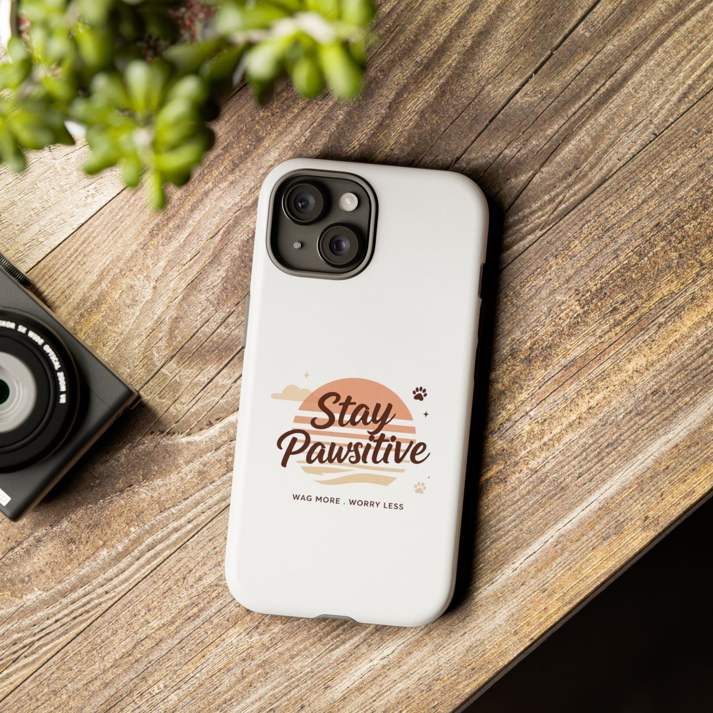 Stay Pawsitive Phone Case
