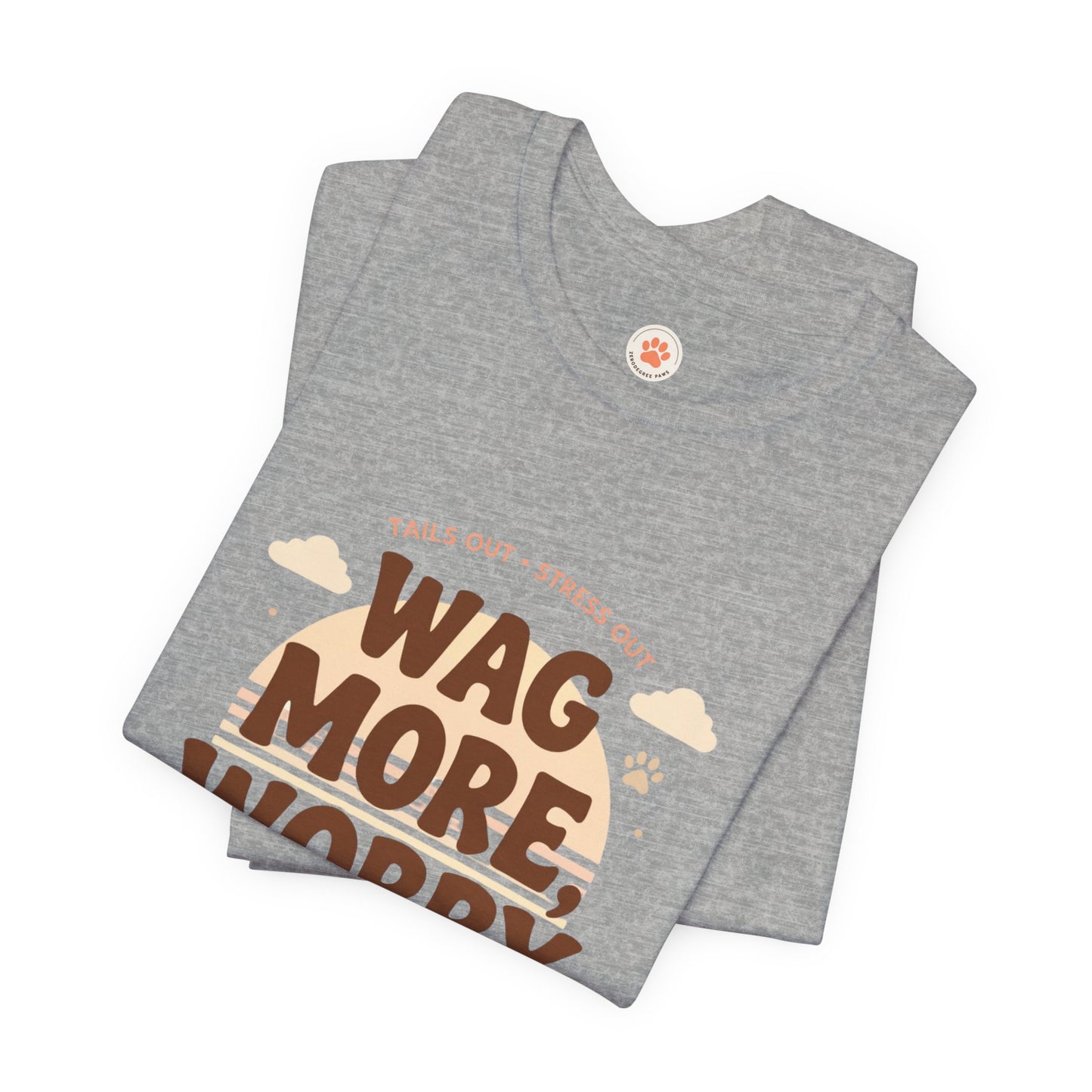 Stay Pawsitive Unisex Dog Lover Tee – Cute Graphic Shirt