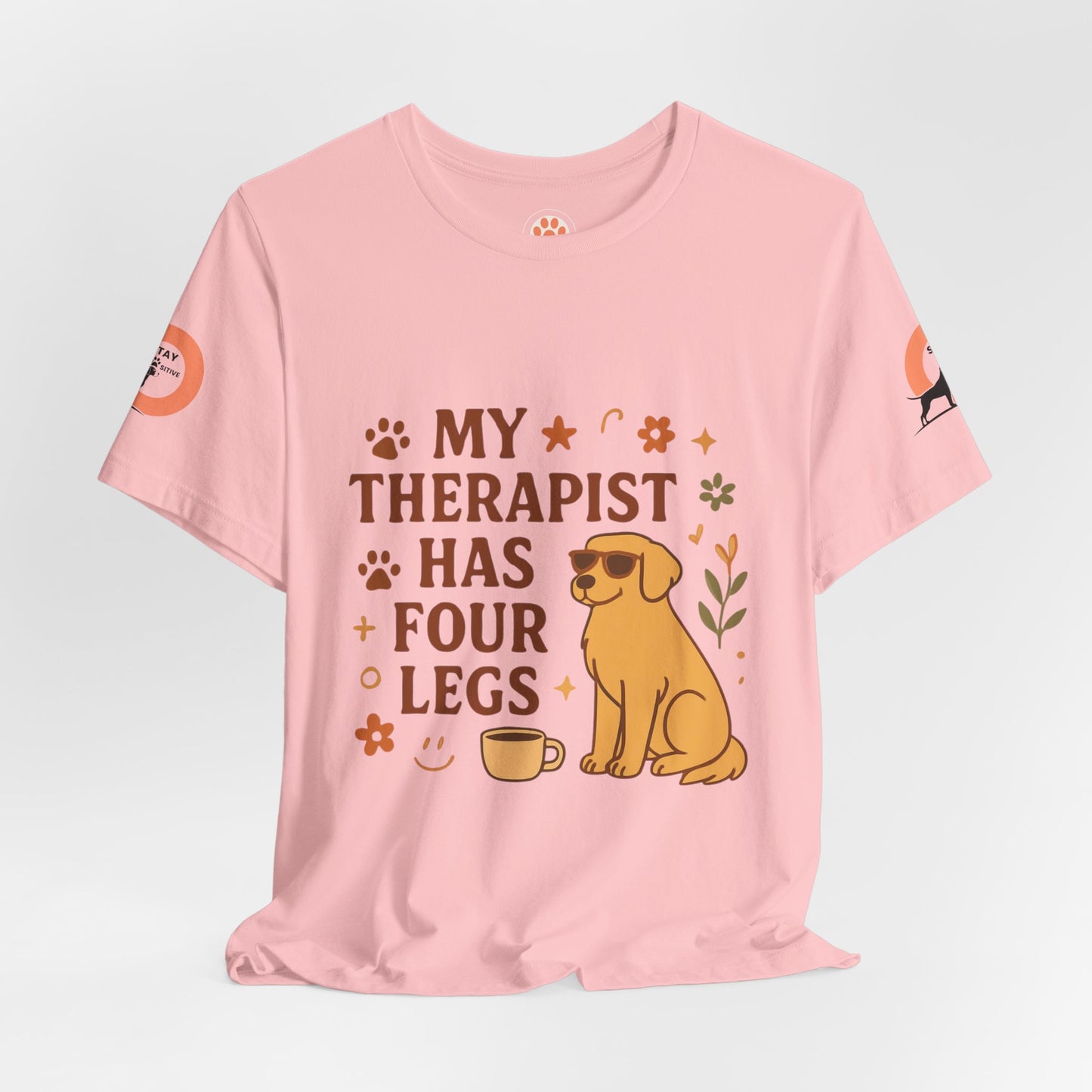 My Therapist Has Four Legs Tee — Adopt Love Repeat Dog Lover T-Shirt