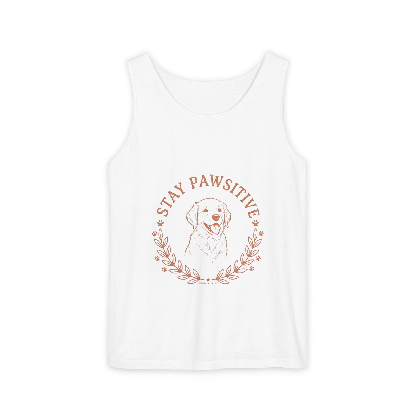Stay Pawsitive Dog Tank — "Home Is Where My Dog Is" Graphic Tank Top