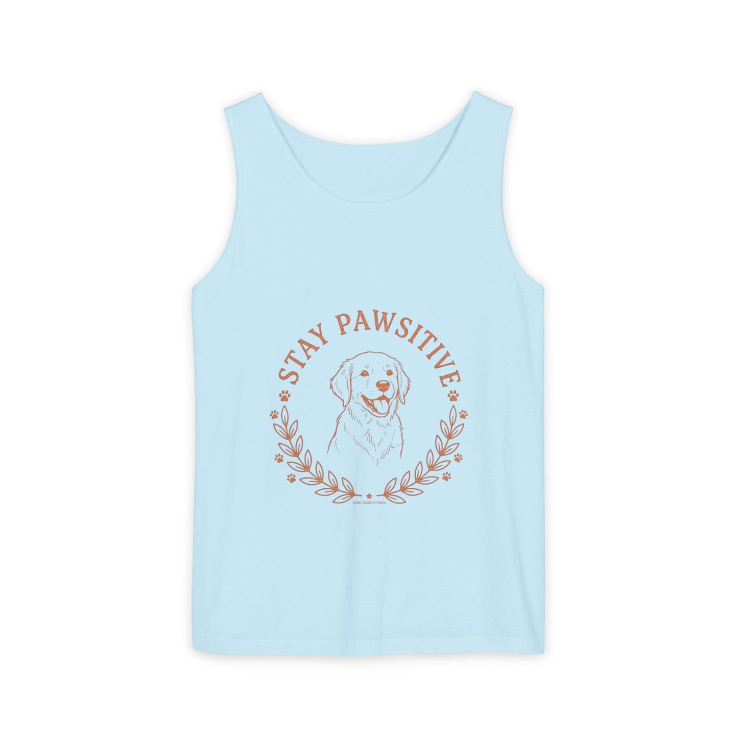 Stay Pawsitive Dog Tank — "Home Is Where My Dog Is" Graphic Tank Top