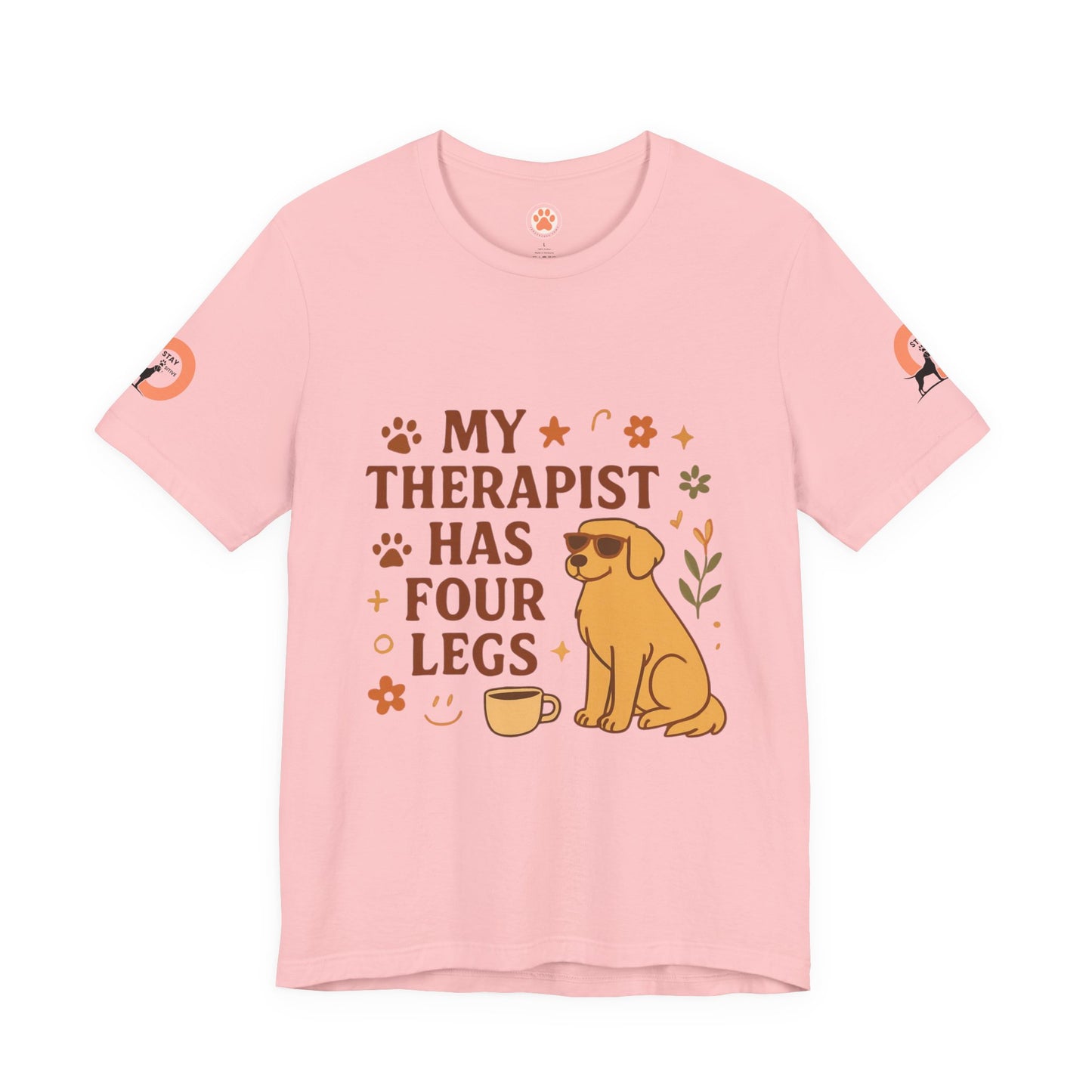 My Therapist Has Four Legs Tee — Adopt Love Repeat Dog Lover T-Shirt