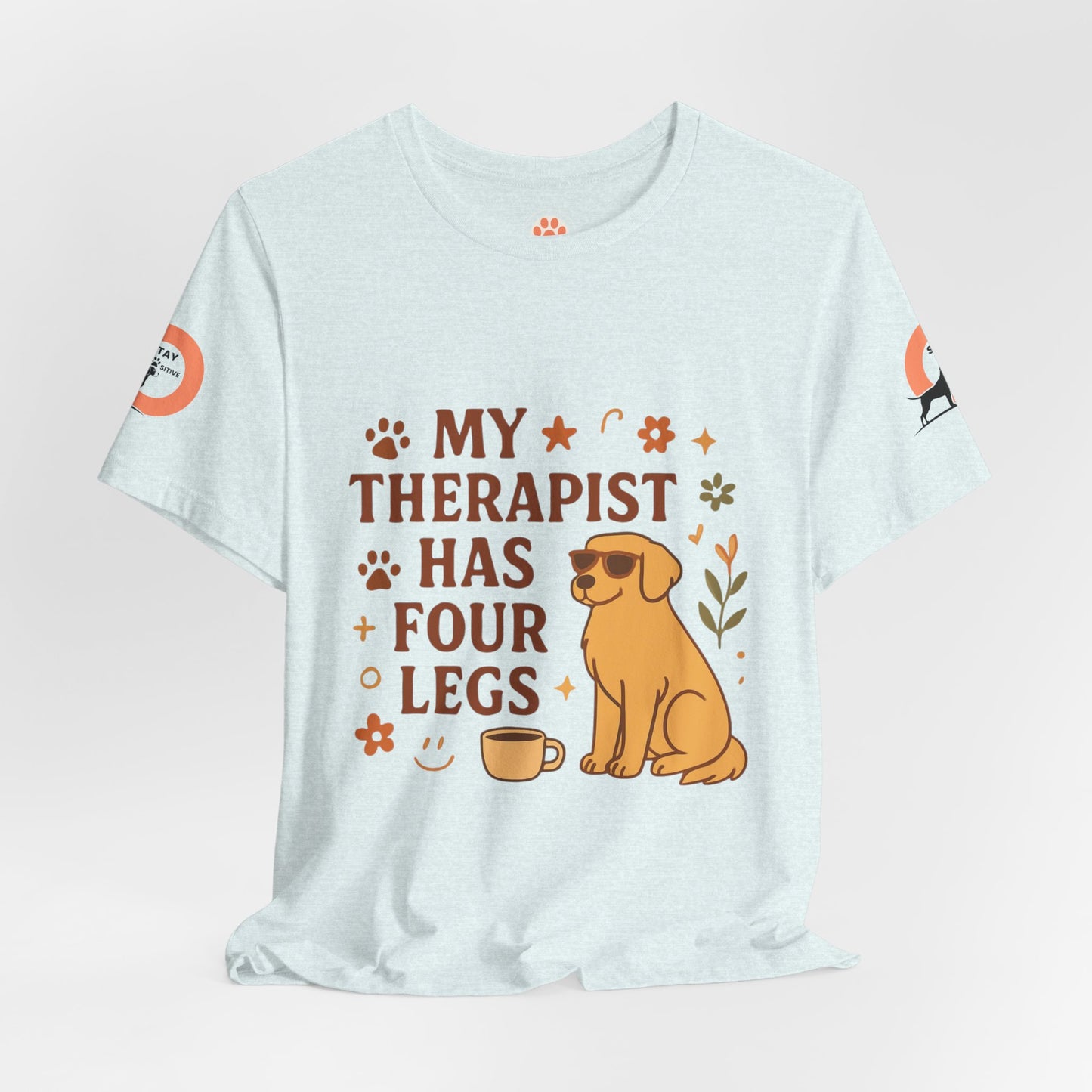 My Therapist Has Four Legs Tee — Adopt Love Repeat Dog Lover T-Shirt