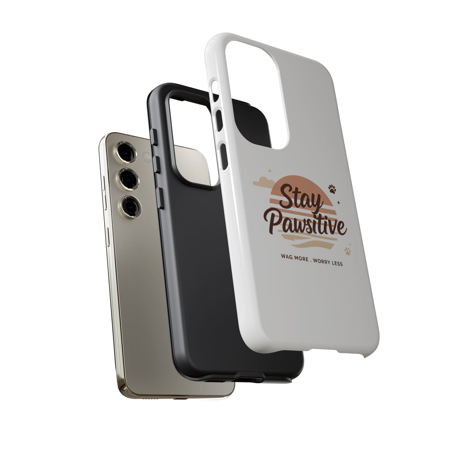 Stay Pawsitive Phone Case