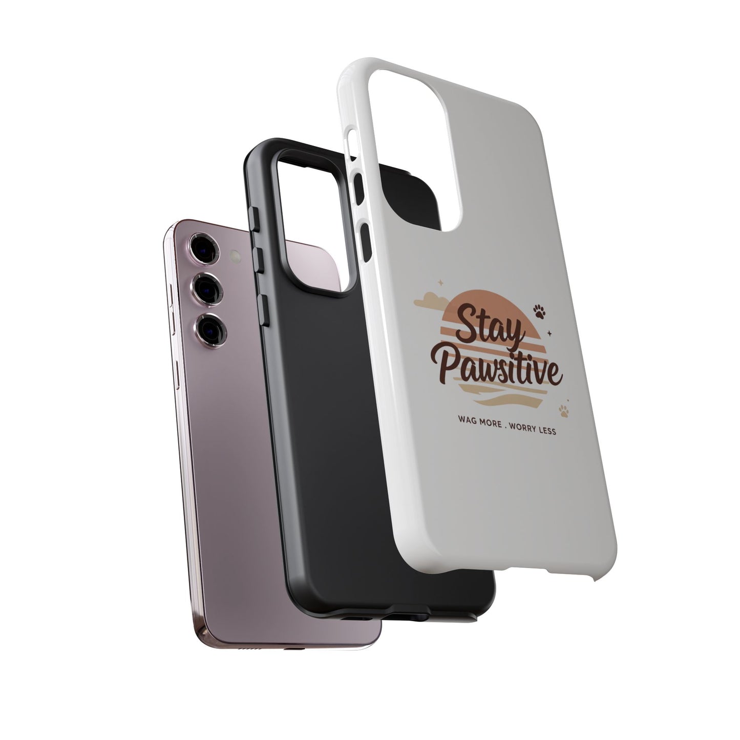 Stay Pawsitive Phone Case