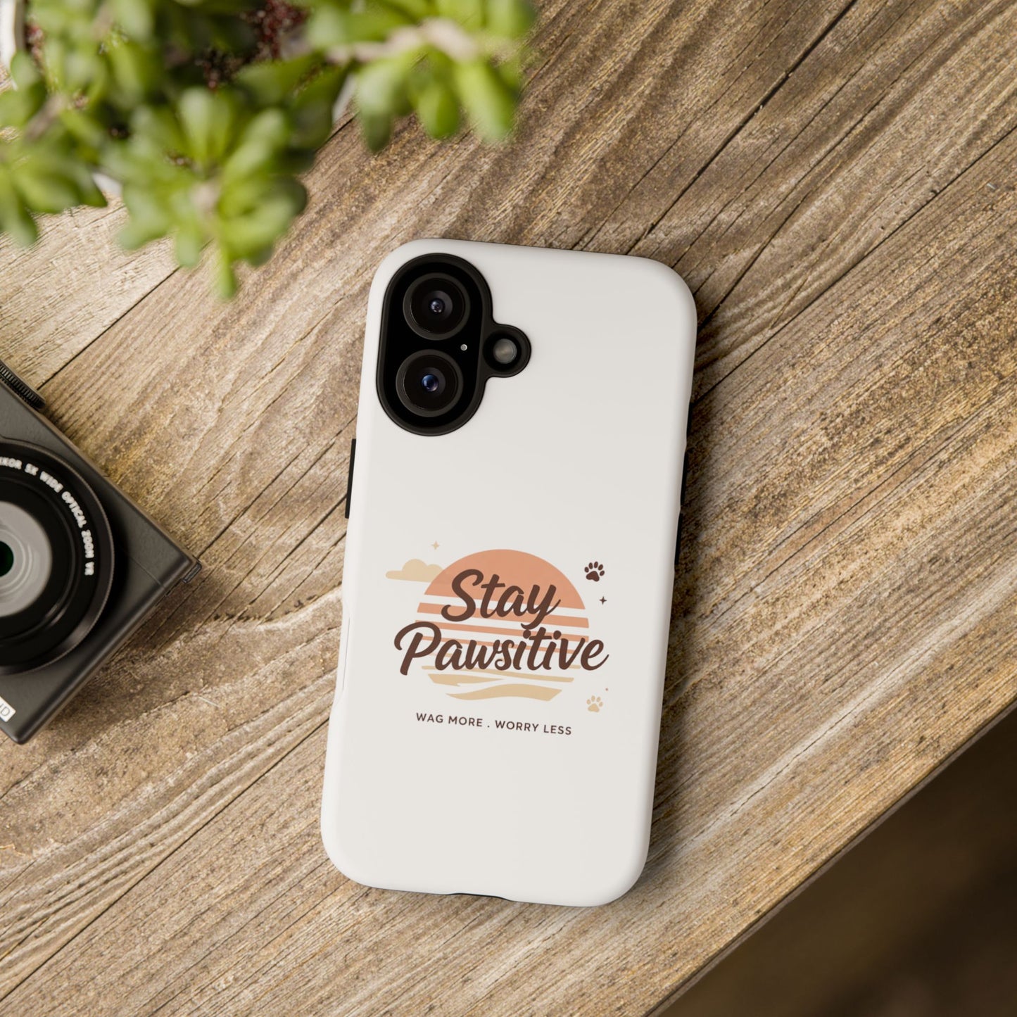 Stay Pawsitive Phone Case