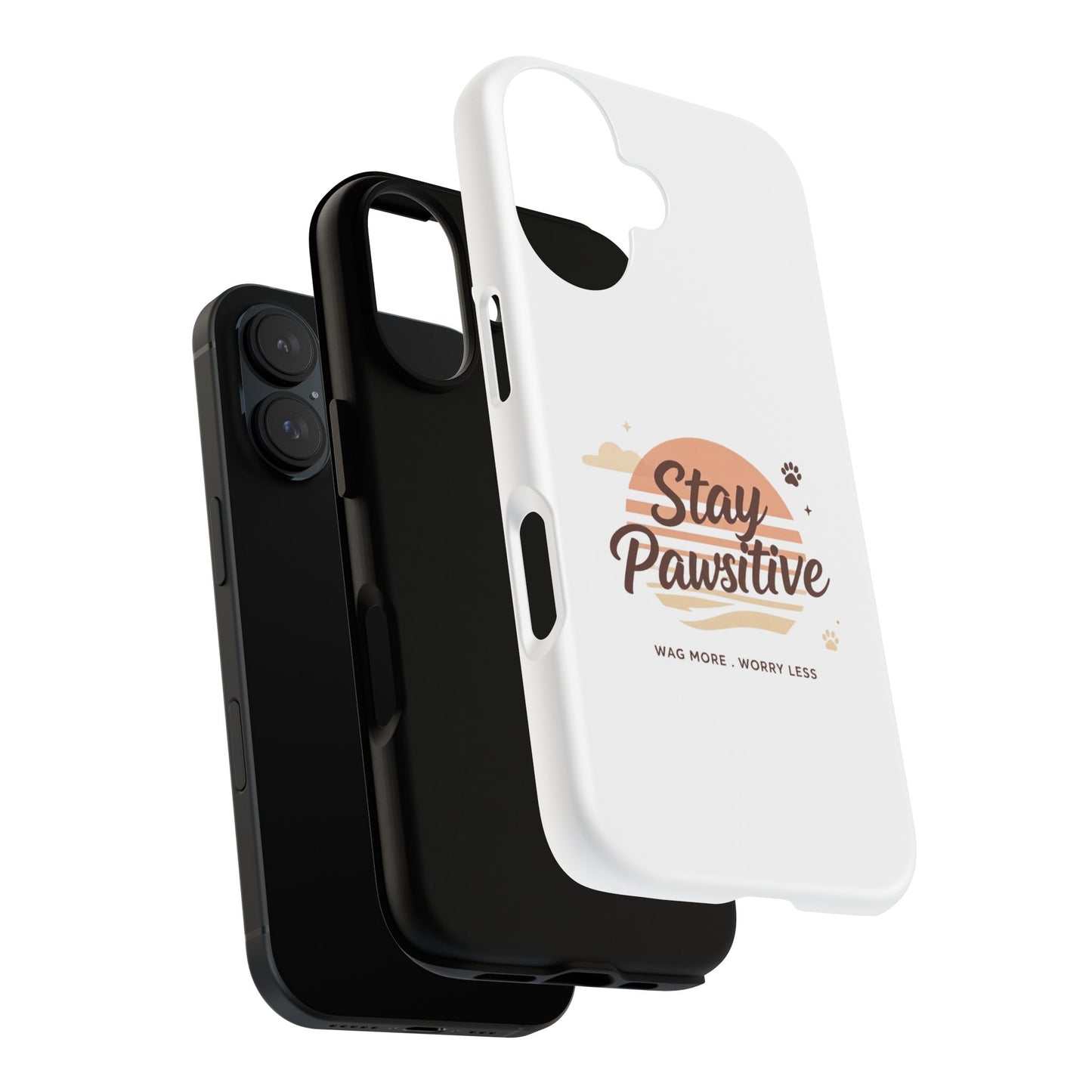 Stay Pawsitive Phone Case