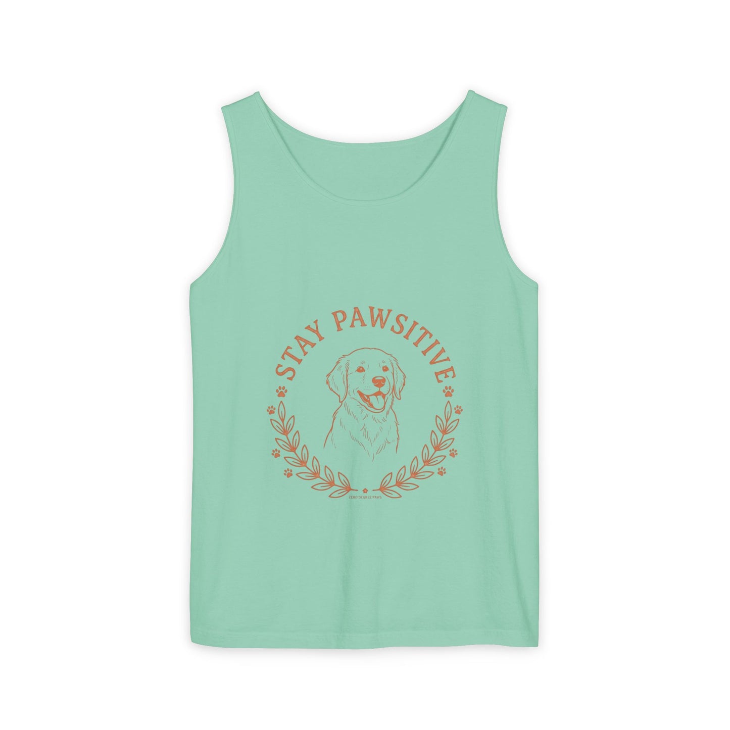 Stay Pawsitive Dog Tank — "Home Is Where My Dog Is" Graphic Tank Top