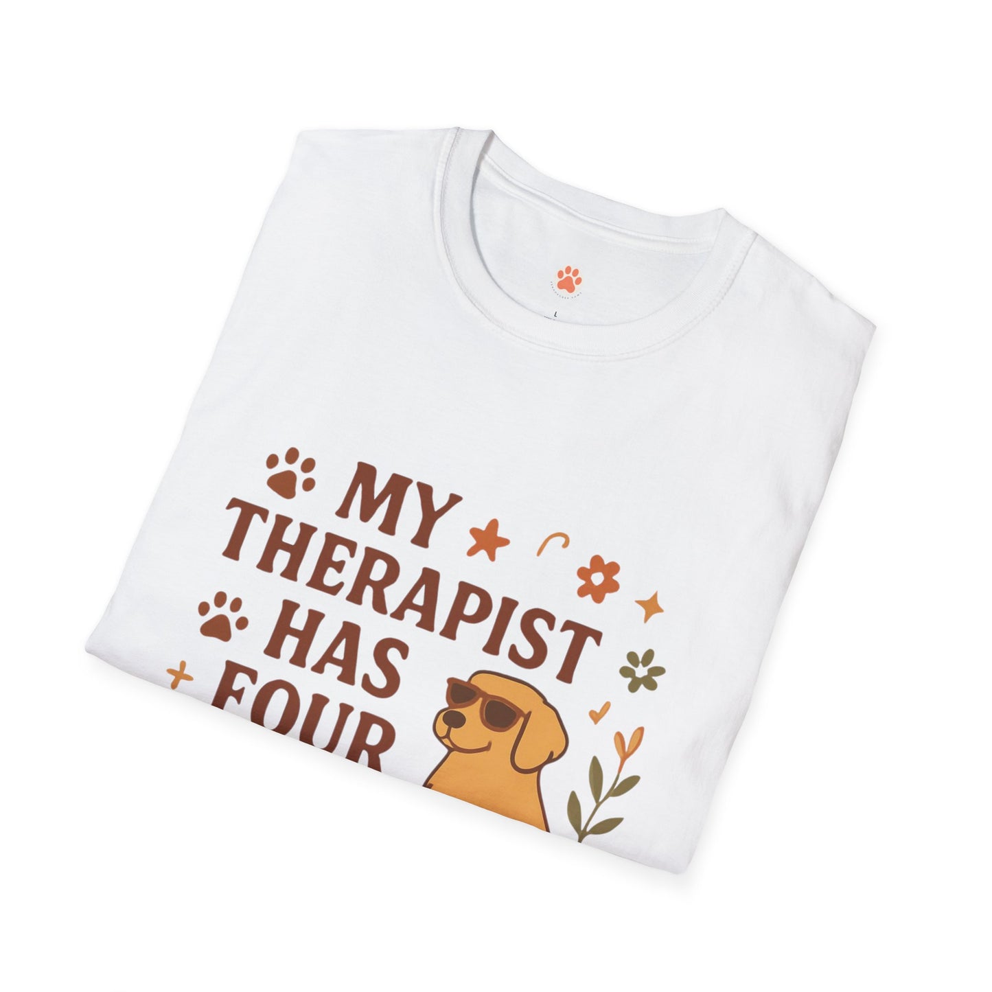 My Therapist Has Four Legs T-Shirt — Cute Dog Lover Graphic Tee