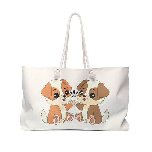 Cute Puppy Weekender Bag