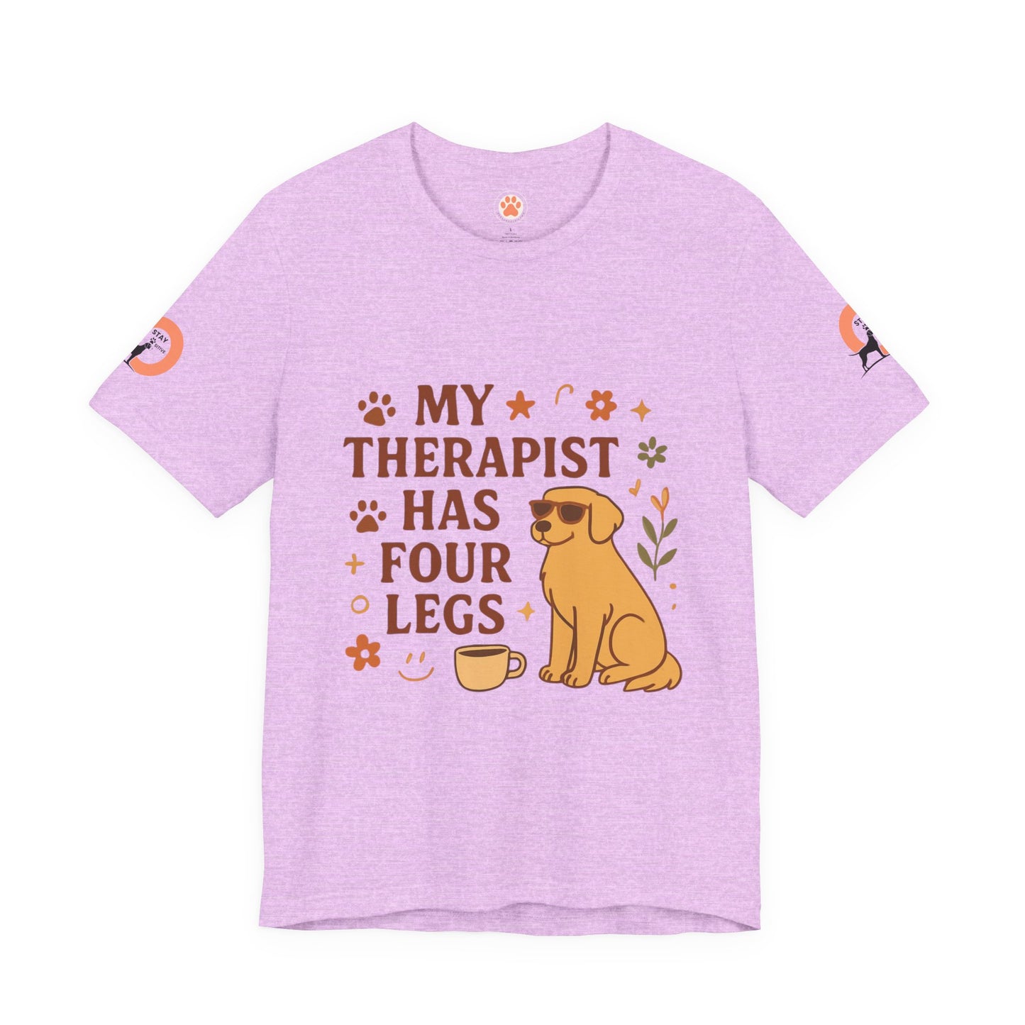 My Therapist Has Four Legs Tee — Adopt Love Repeat Dog Lover T-Shirt