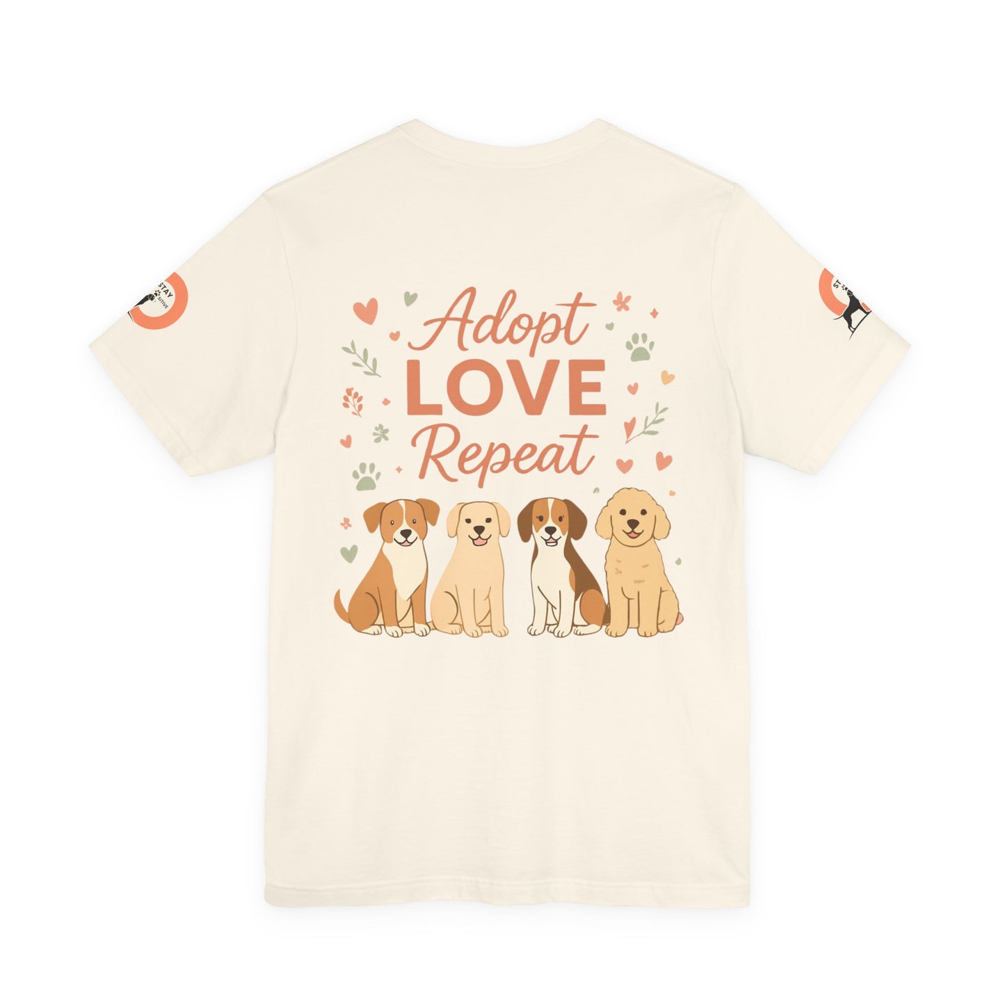My Therapist Has Four Legs Tee — Adopt Love Repeat Dog Lover T-Shirt