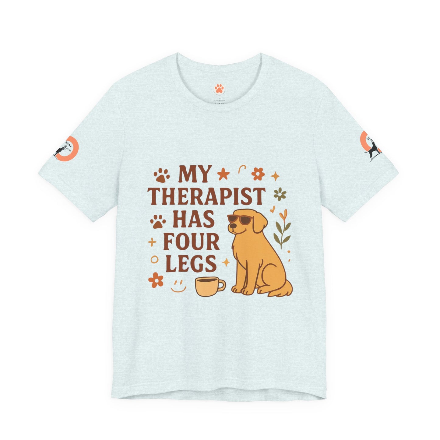 My Therapist Has Four Legs Tee — Adopt Love Repeat Dog Lover T-Shirt