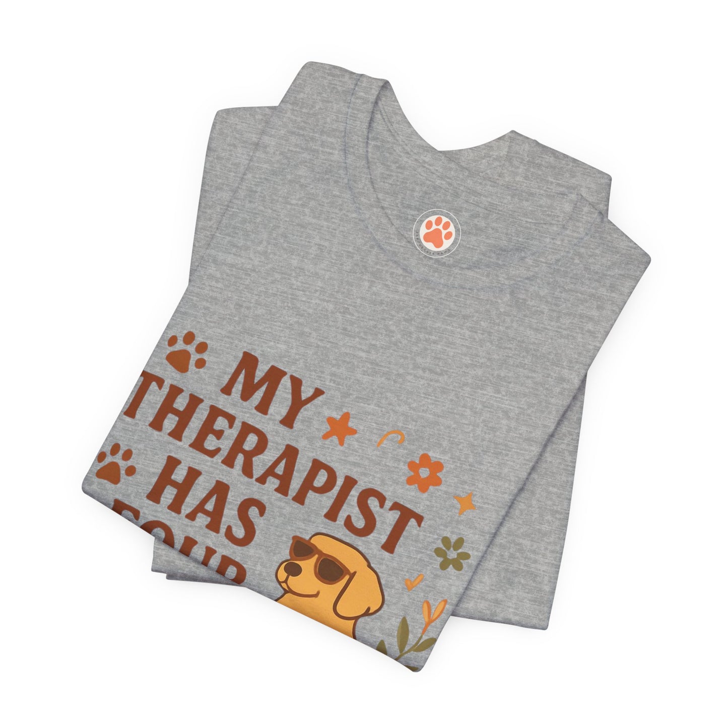 My Therapist Has Four Legs Tee — Adopt Love Repeat Dog Lover T-Shirt