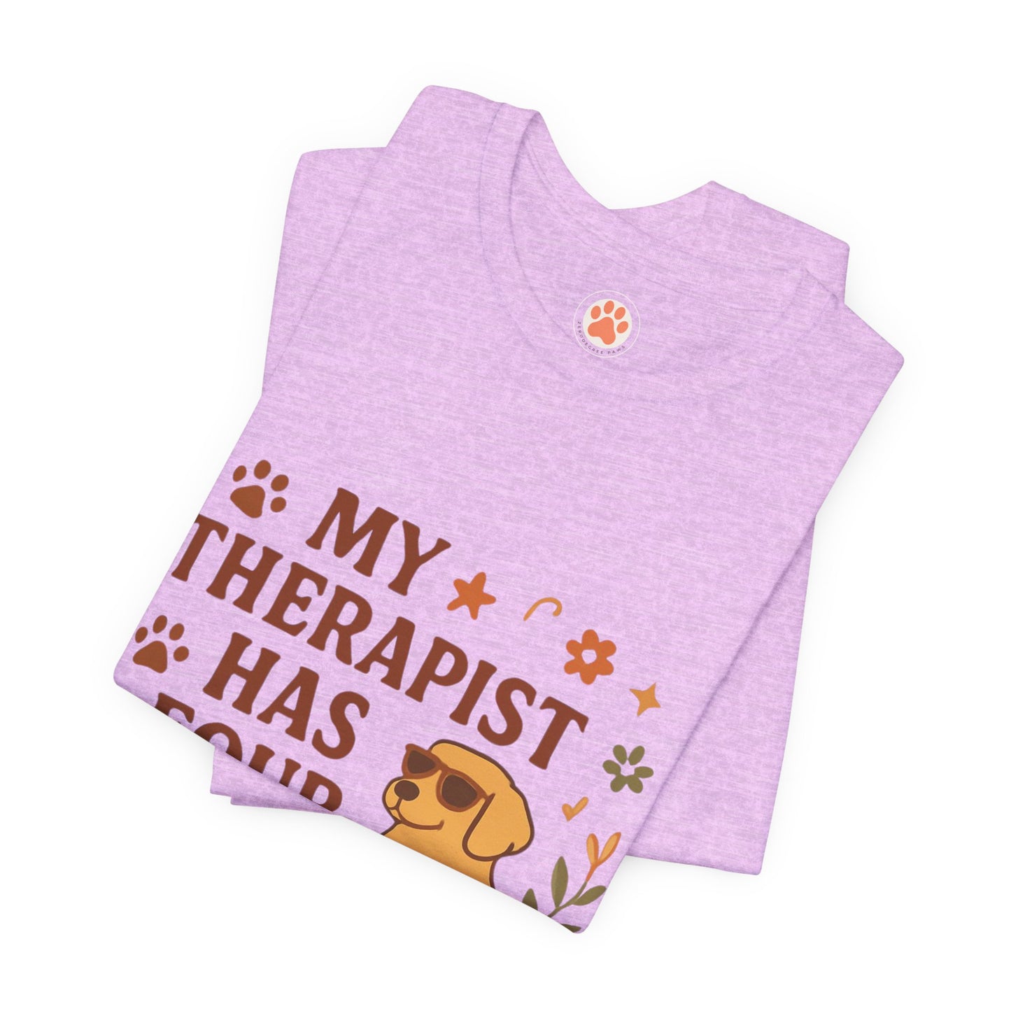 My Therapist Has Four Legs Tee — Adopt Love Repeat Dog Lover T-Shirt