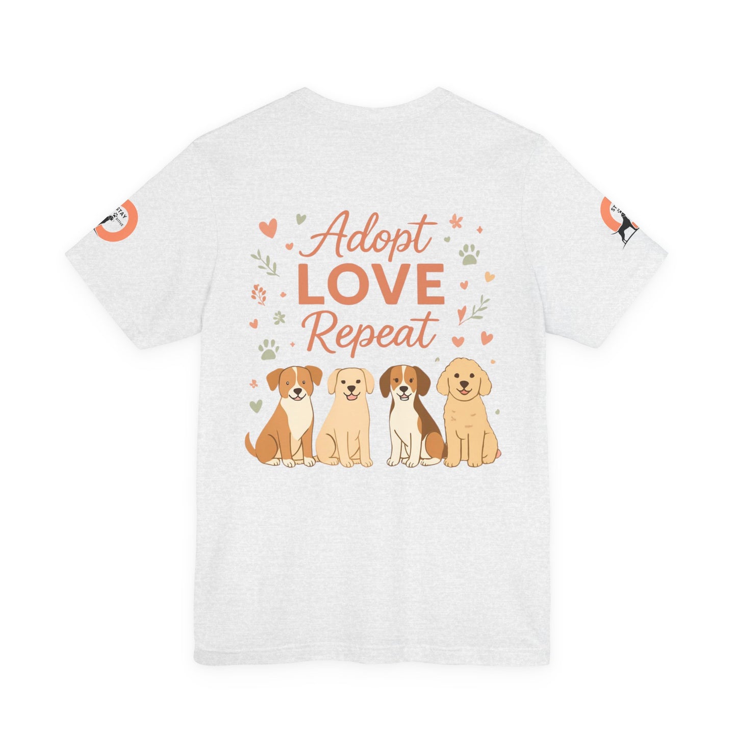 My Therapist Has Four Legs Tee — Adopt Love Repeat Dog Lover T-Shirt