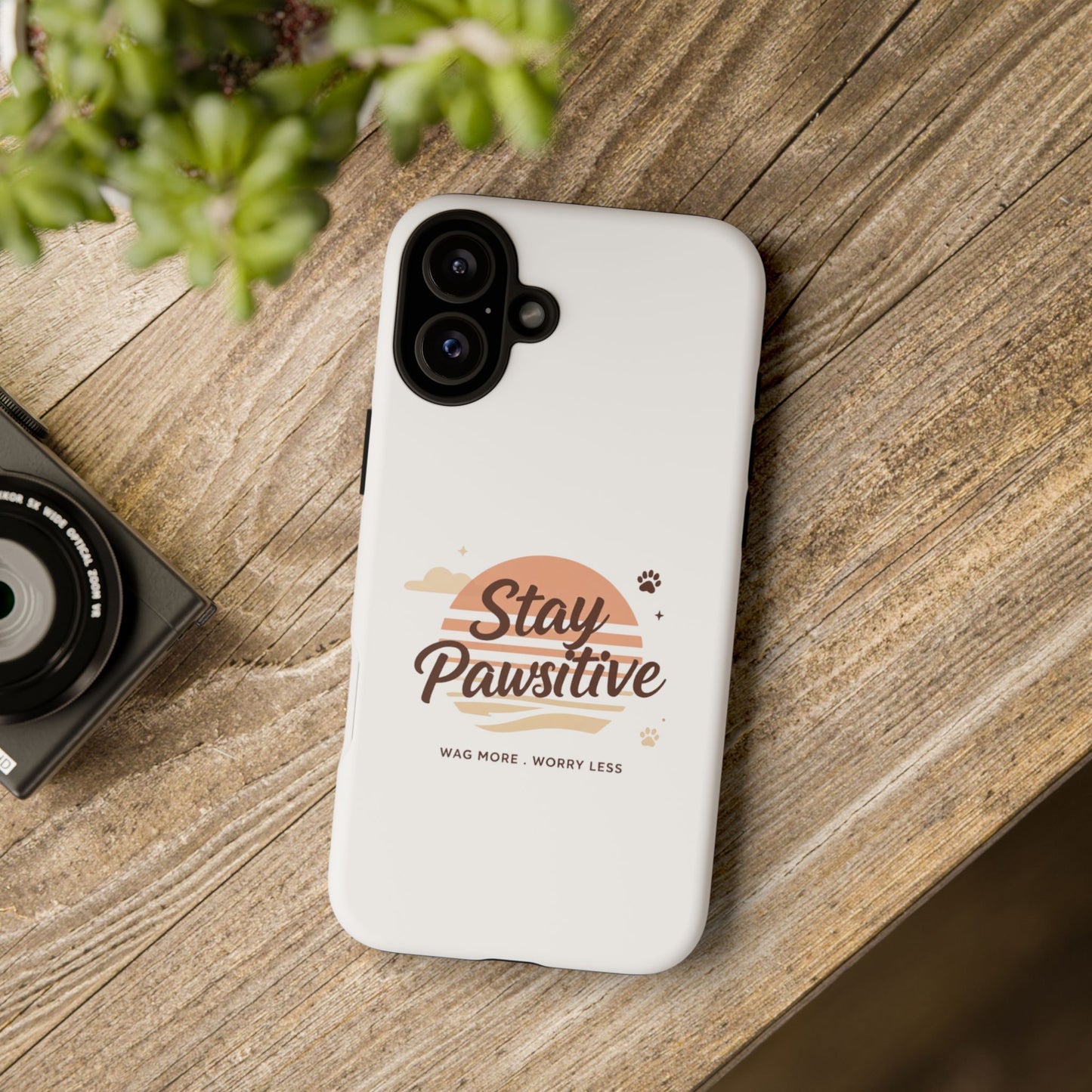Stay Pawsitive Phone Case