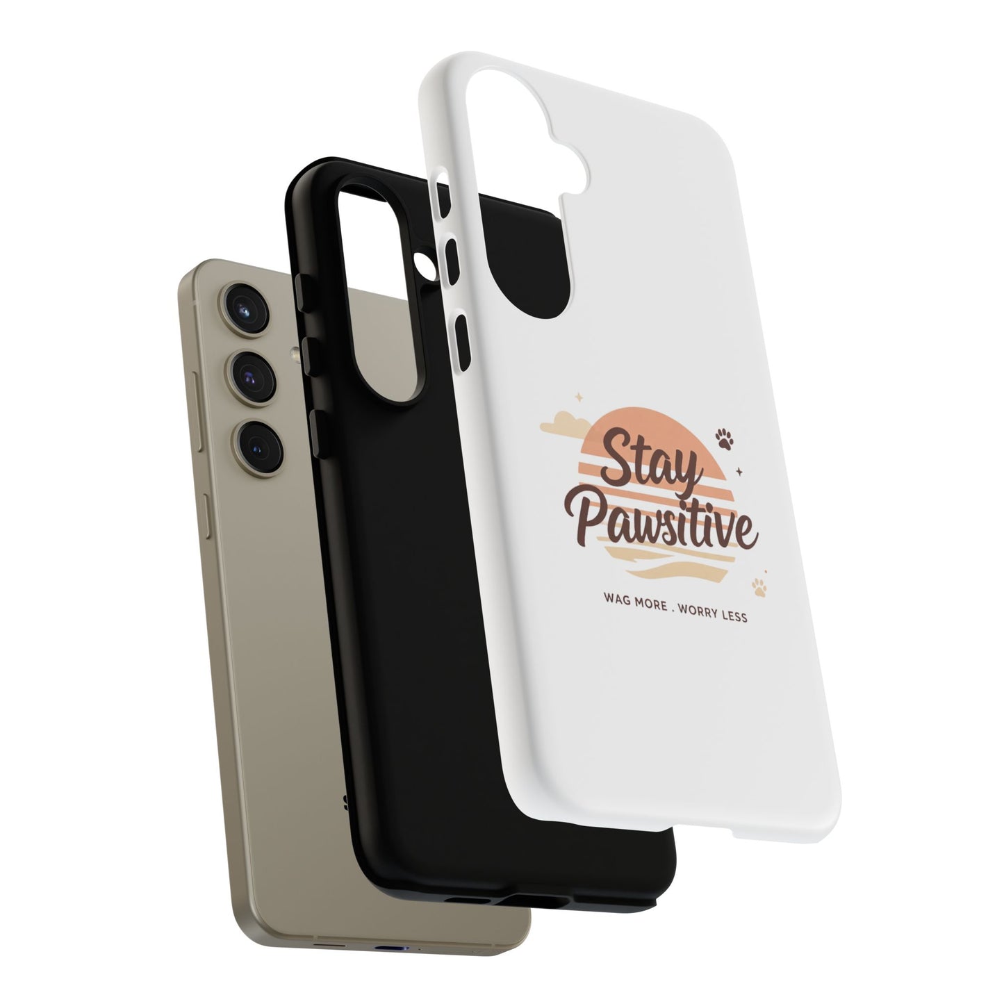 Stay Pawsitive Phone Case
