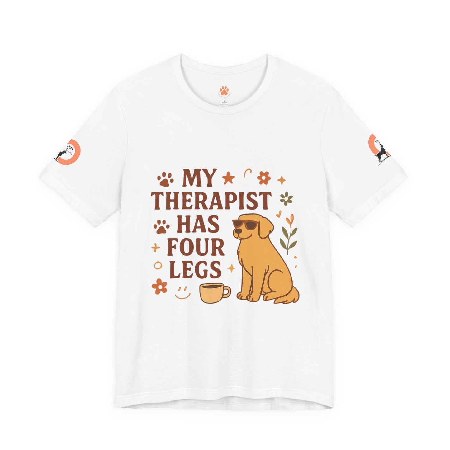 My Therapist Has Four Legs Tee — Adopt Love Repeat Dog Lover T-Shirt