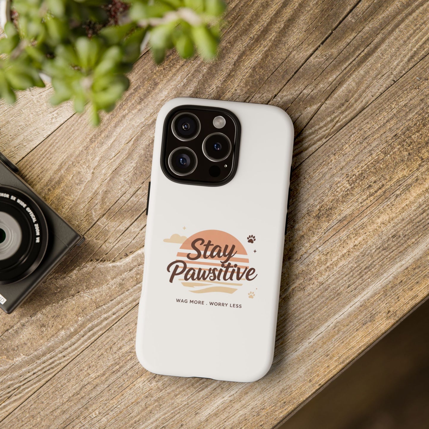 Stay Pawsitive Phone Case