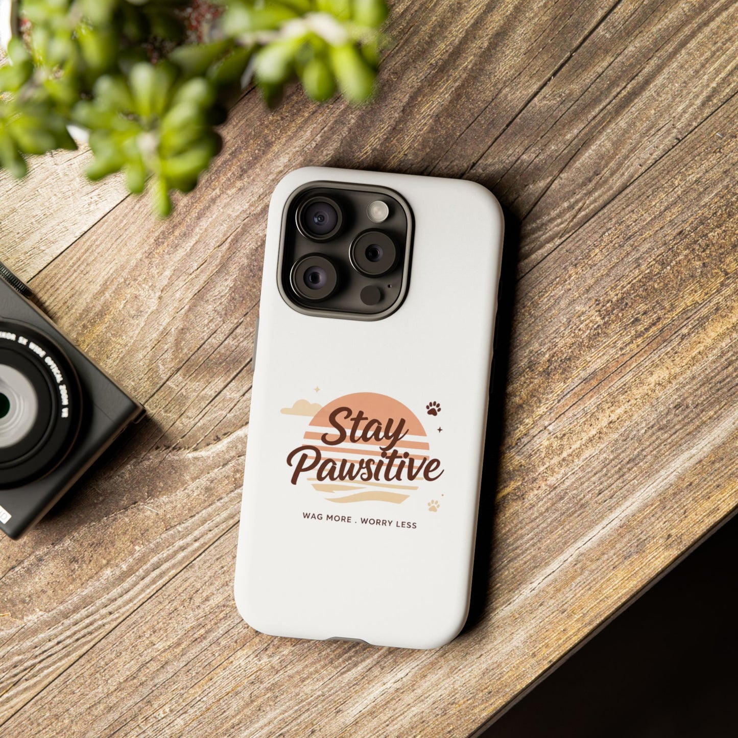 Stay Pawsitive Phone Case