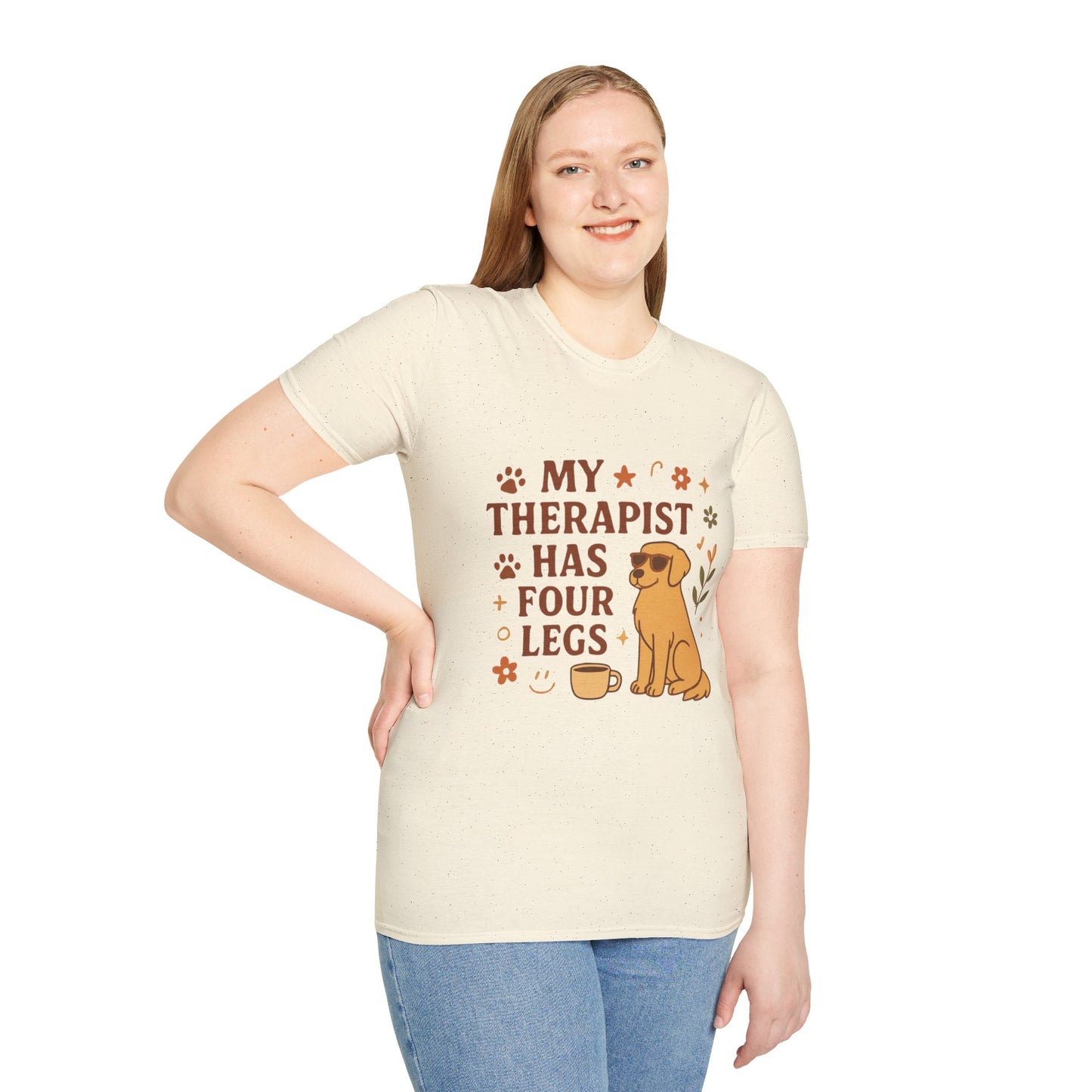 My Therapist Has Four Legs T-Shirt — Cute Dog Lover Graphic Tee