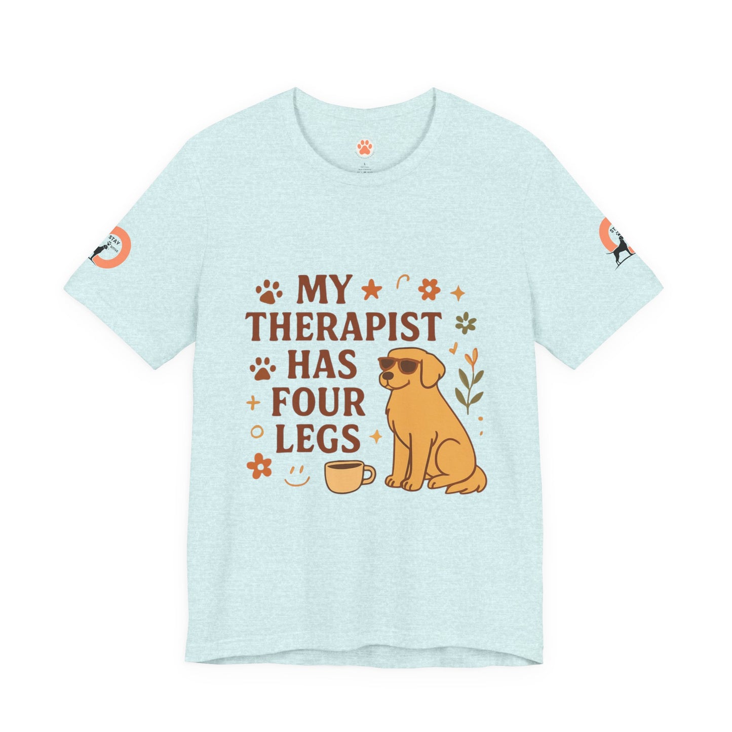 My Therapist Has Four Legs Tee — Adopt Love Repeat Dog Lover T-Shirt