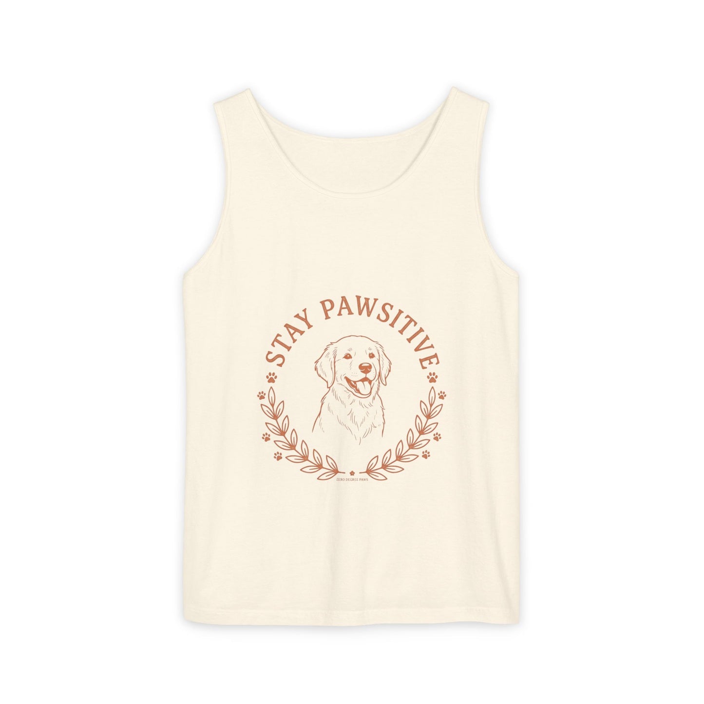 Stay Pawsitive Dog Tank — "Home Is Where My Dog Is" Graphic Tank Top