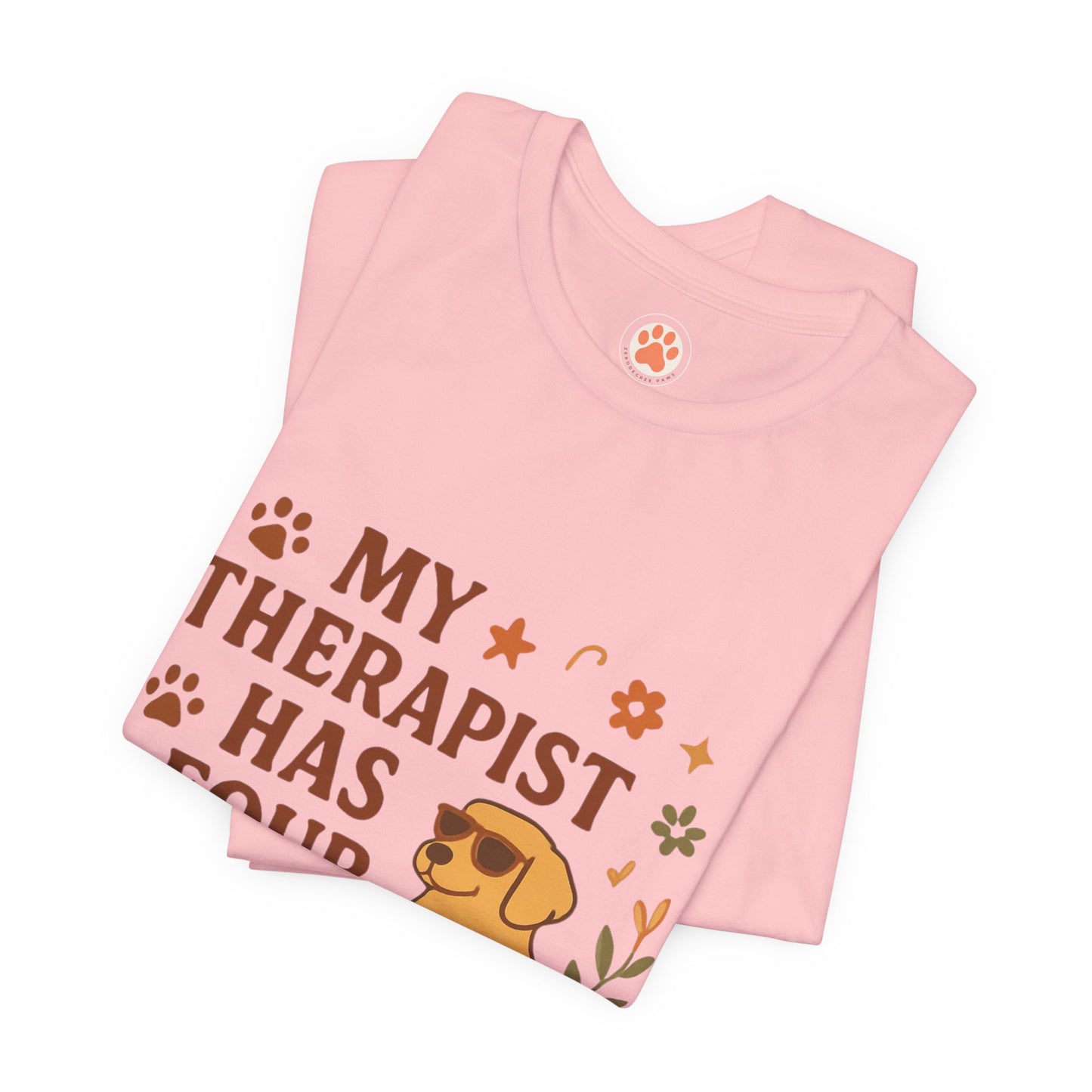 My Therapist Has Four Legs Tee — Adopt Love Repeat Dog Lover T-Shirt