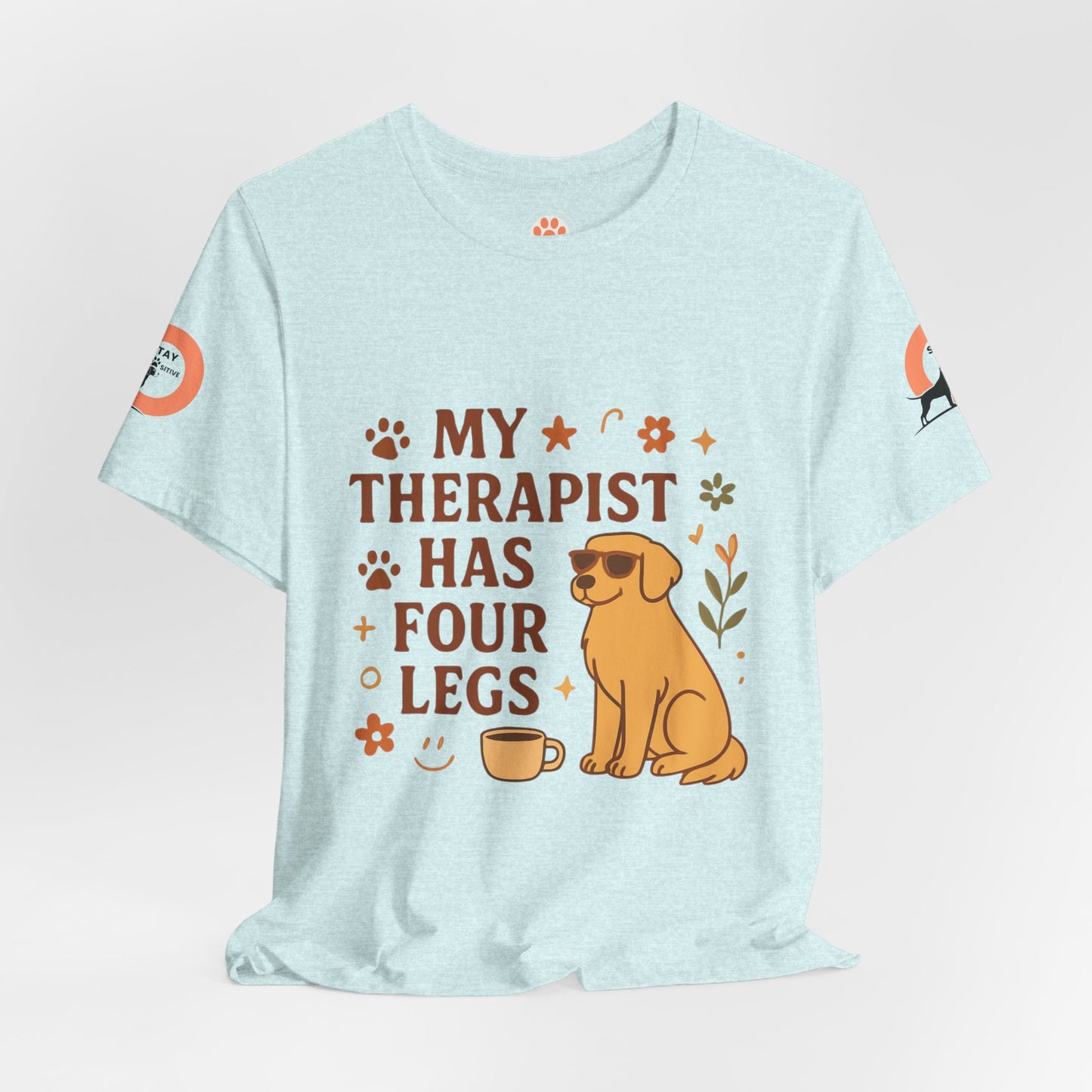 My Therapist Has Four Legs Tee — Adopt Love Repeat Dog Lover T-Shirt
