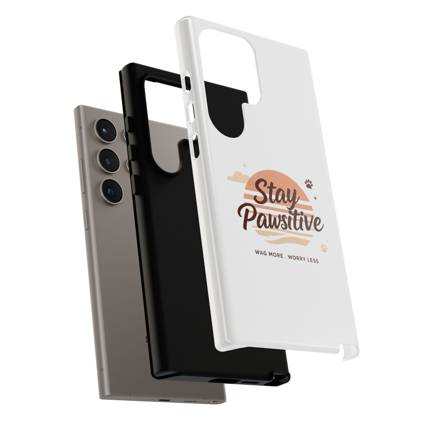 Stay Pawsitive Phone Case