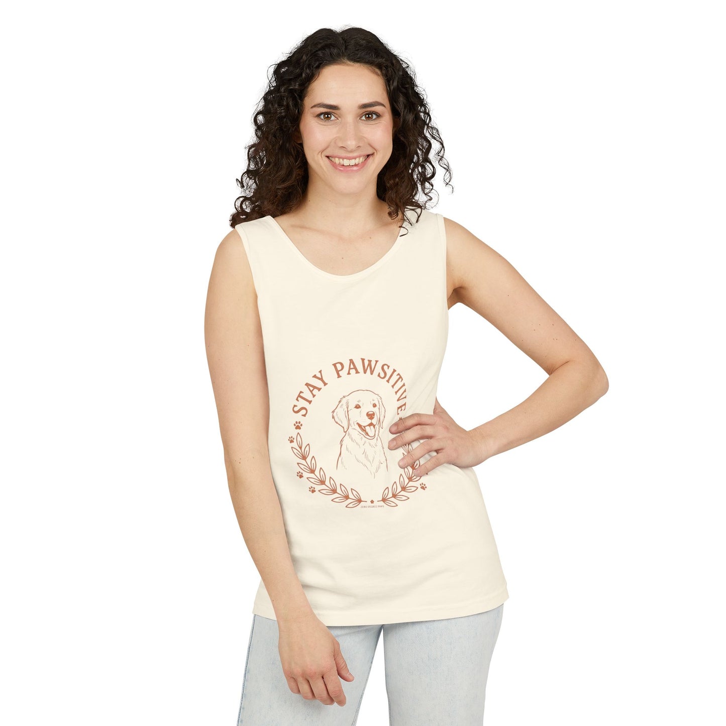 Stay Pawsitive Dog Tank — "Home Is Where My Dog Is" Graphic Tank Top
