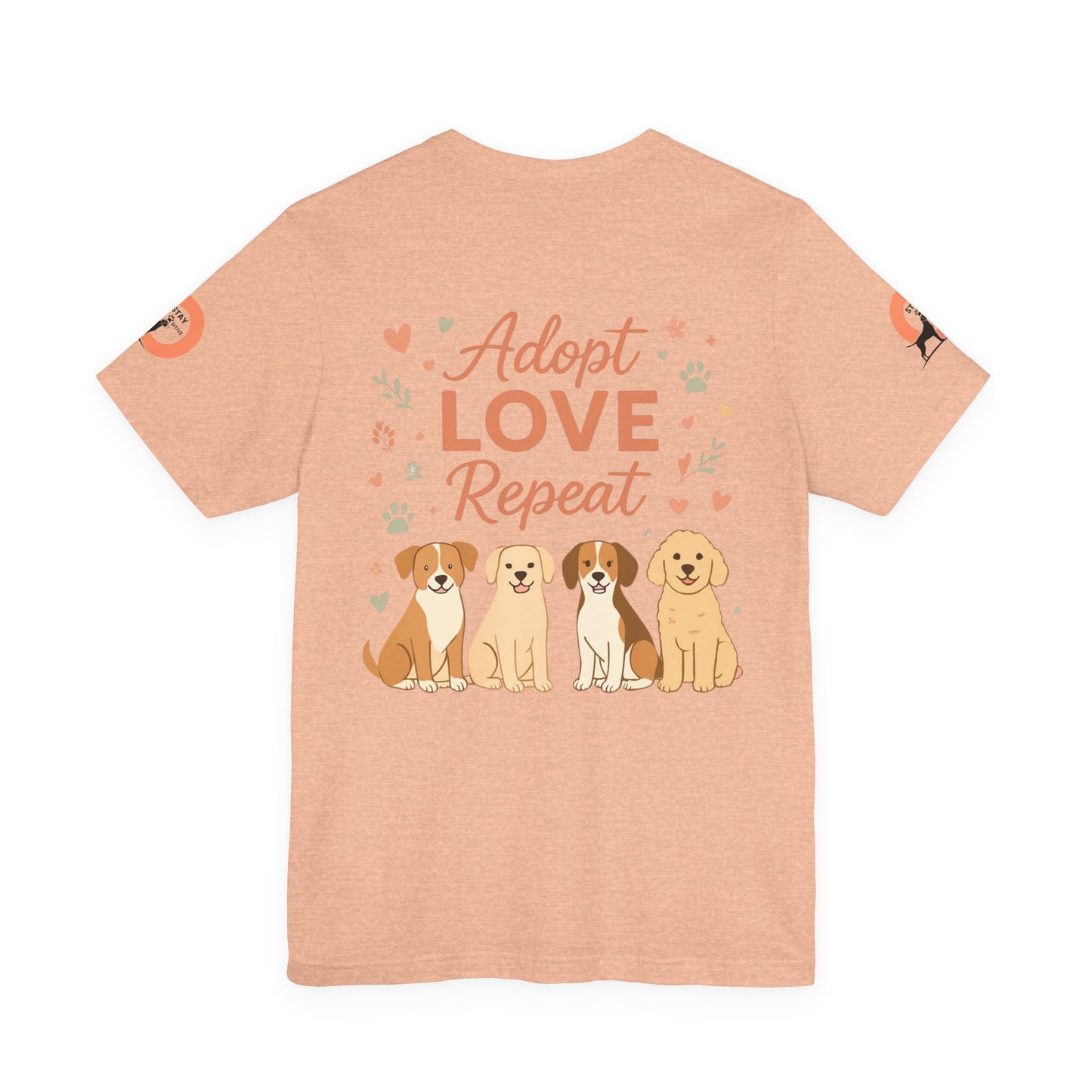 My Therapist Has Four Legs Tee — Adopt Love Repeat Dog Lover T-Shirt