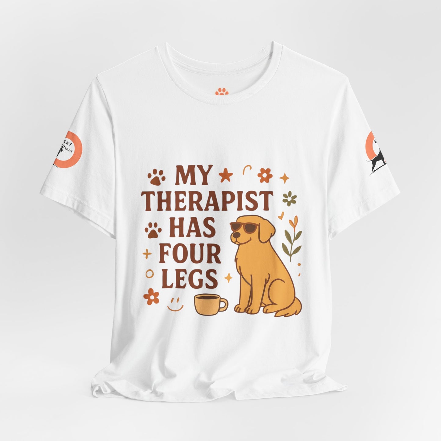 My Therapist Has Four Legs Tee — Adopt Love Repeat Dog Lover T-Shirt
