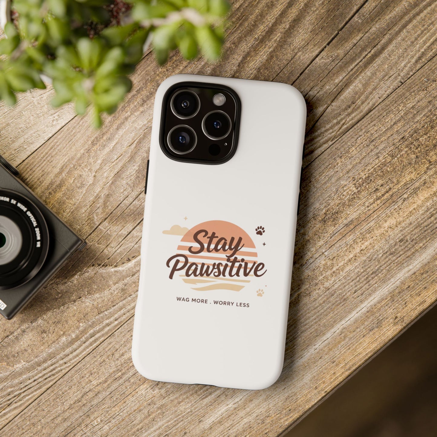 Stay Pawsitive Phone Case