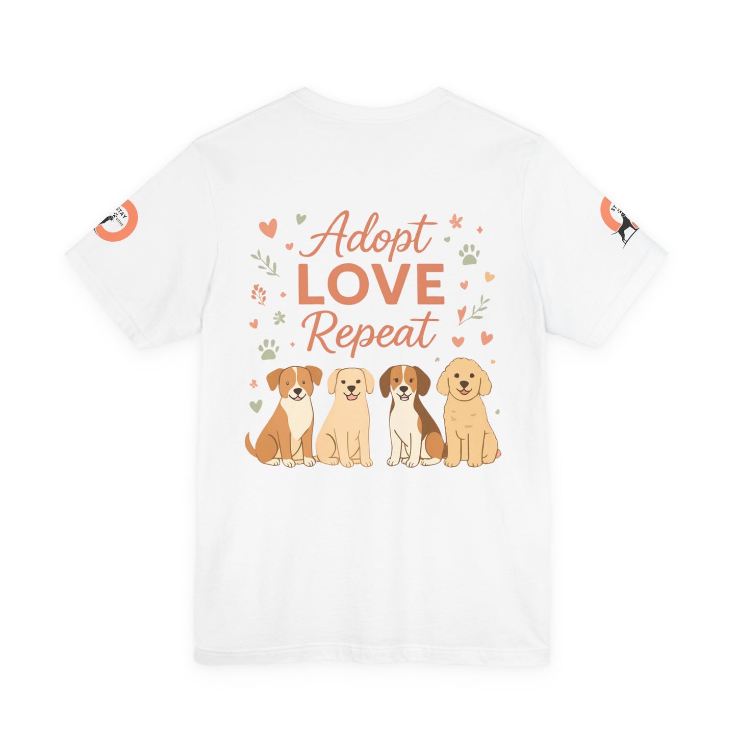 My Therapist Has Four Legs Tee — Adopt Love Repeat Dog Lover T-Shirt