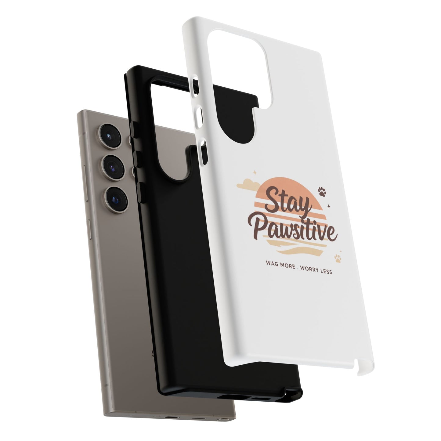 Stay Pawsitive Phone Case
