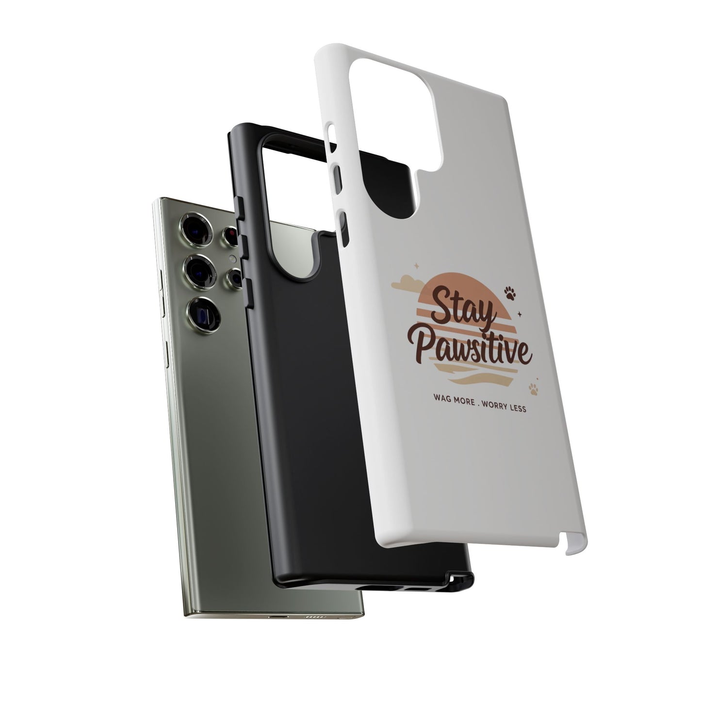 Stay Pawsitive Phone Case
