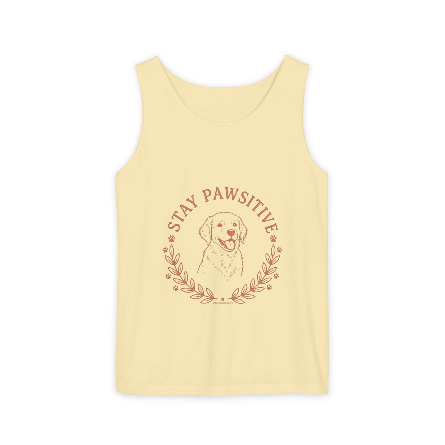 Stay Pawsitive Dog Tank — "Home Is Where My Dog Is" Graphic Tank Top