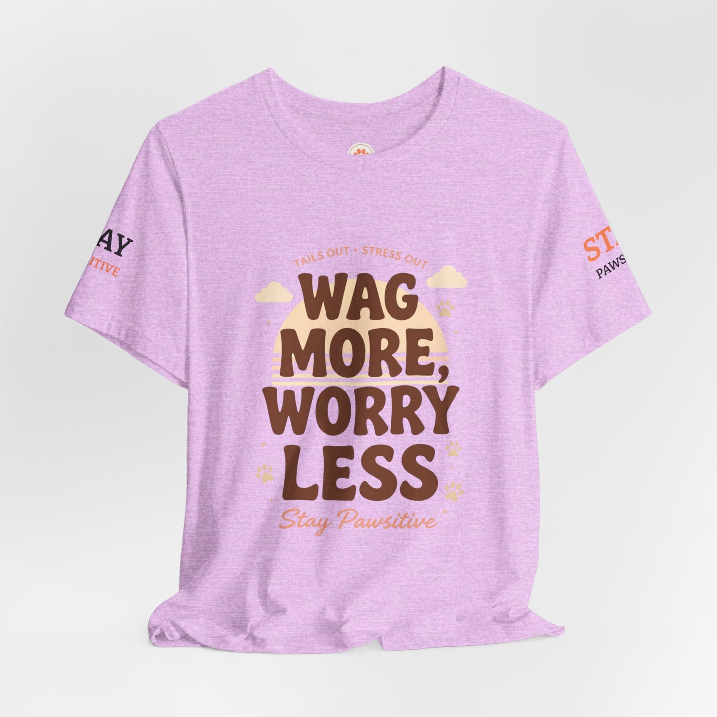 Stay Pawsitive Unisex Dog Lover Tee – Cute Graphic Shirt