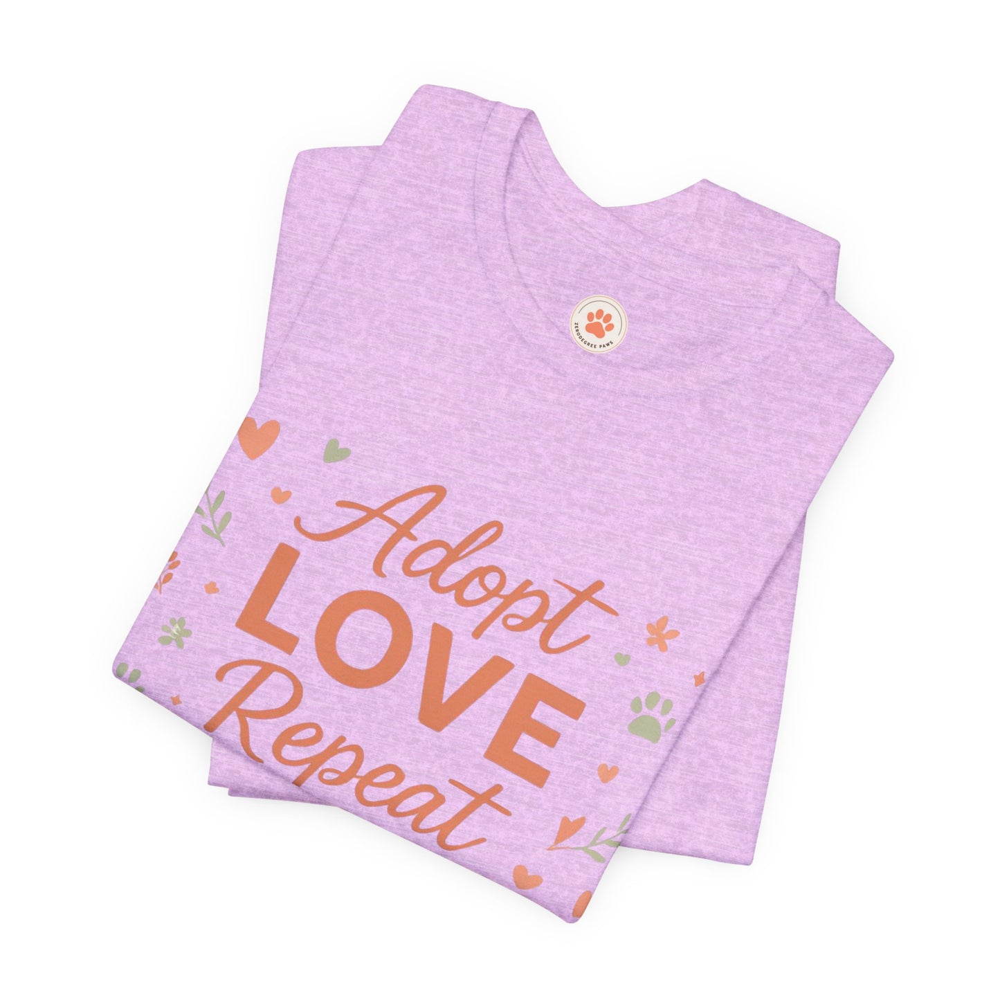 Adopt Love Repeat Tee — “My Therapist Has Four Legs” Dog Lover T‑Shirt