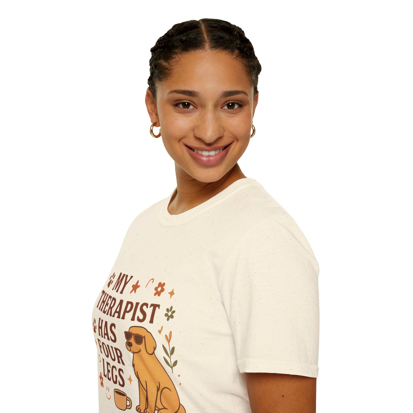 My Therapist Has Four Legs T-Shirt — Cute Dog Lover Graphic Tee