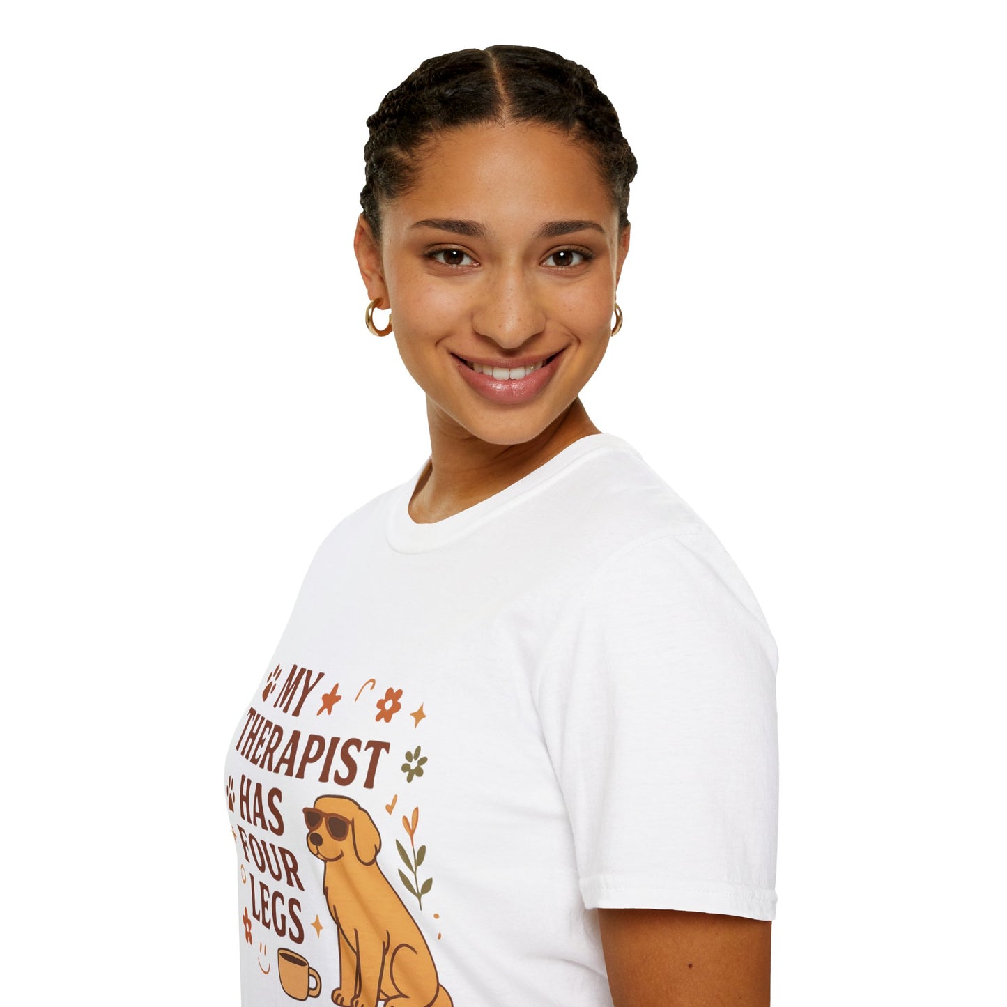 My Therapist Has Four Legs T-Shirt — Cute Dog Lover Graphic Tee