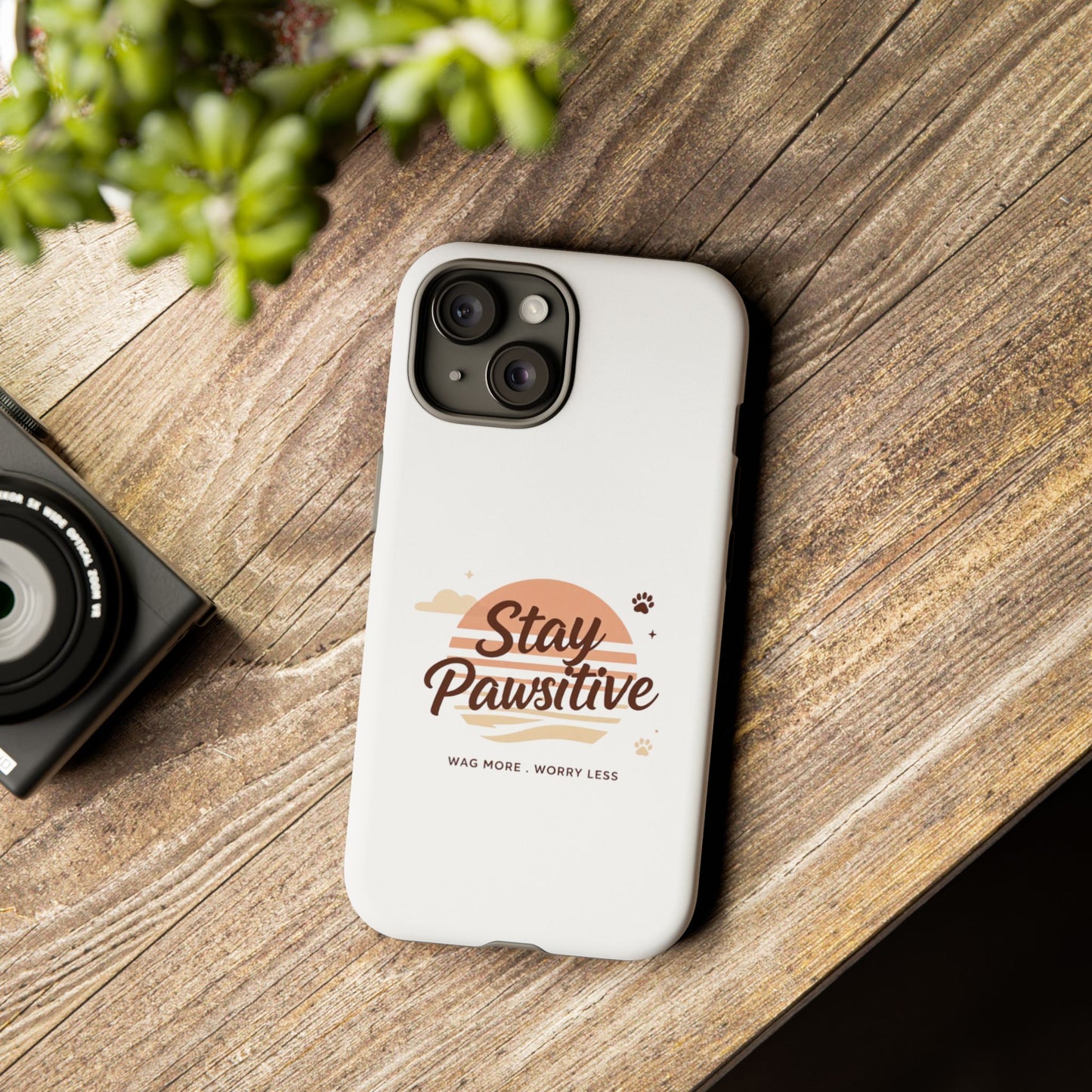 Stay Pawsitive Phone Case
