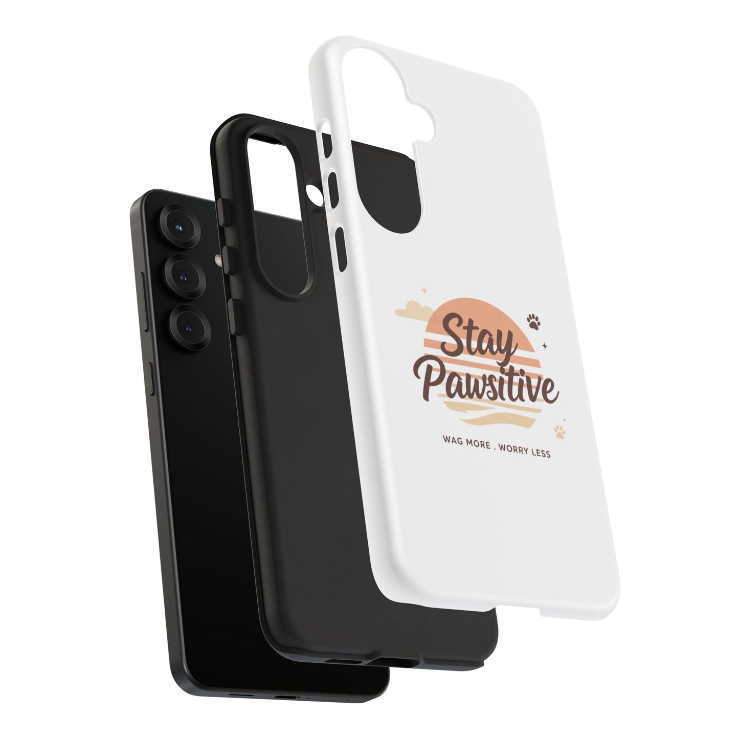 Stay Pawsitive Phone Case