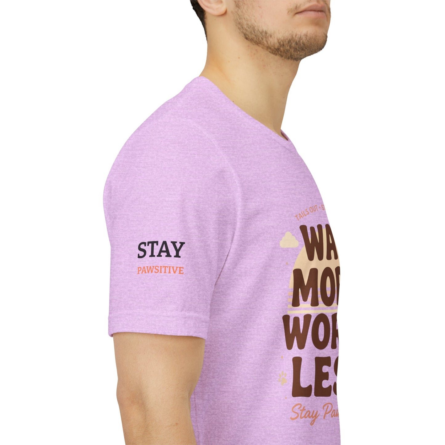 Stay Pawsitive Unisex Dog Lover Tee – Cute Graphic Shirt