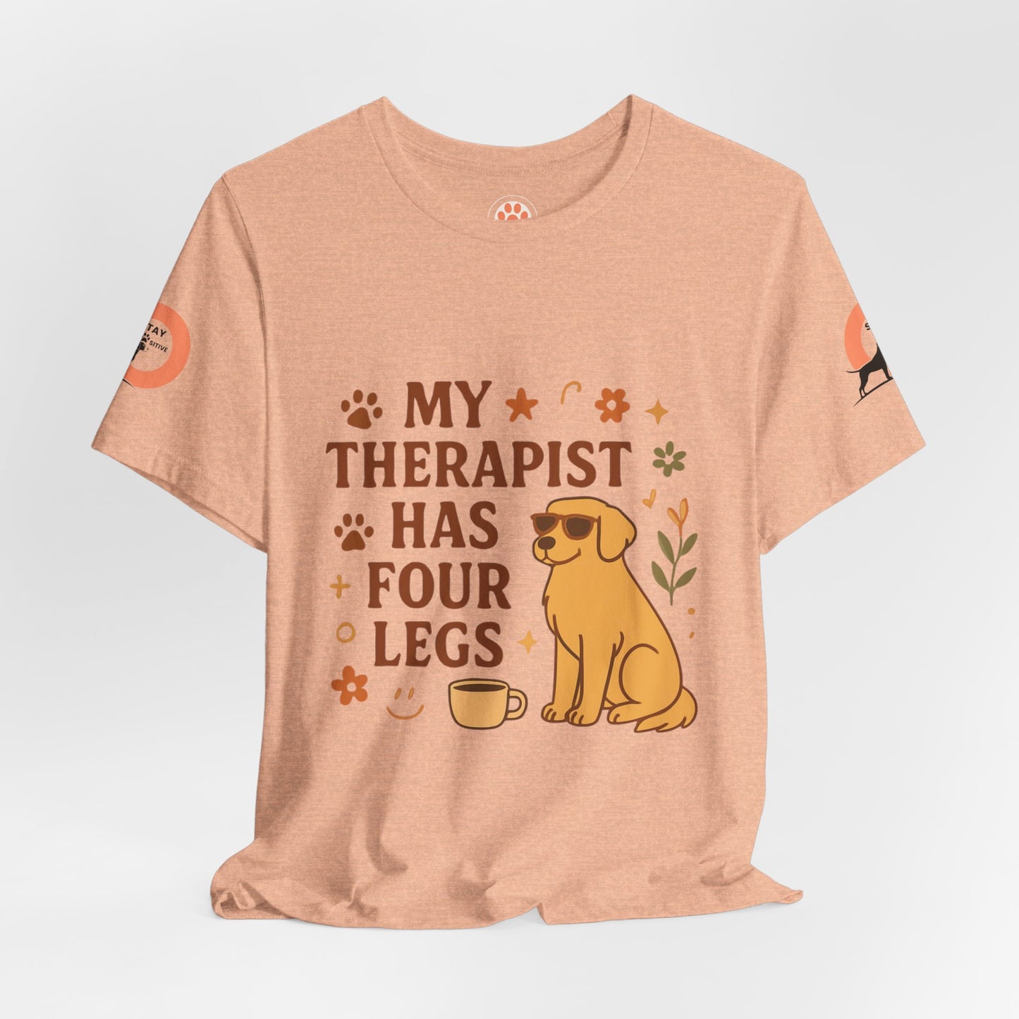 My Therapist Has Four Legs Tee — Adopt Love Repeat Dog Lover T-Shirt