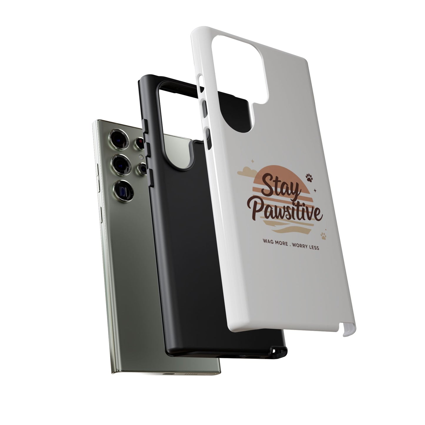 Stay Pawsitive Phone Case